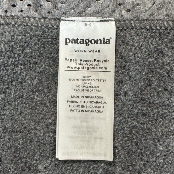 Patagonia Synchilla Jacket Mens XLarge Grey Fleece Full Zip Pockets Collar 22990 - Picture 5 of 10